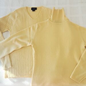 Charter Club Cream Cowl & Turtleneck Sweaters
